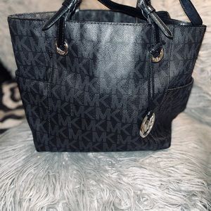 Michael Kors Handbag, Black with Silver Hardware